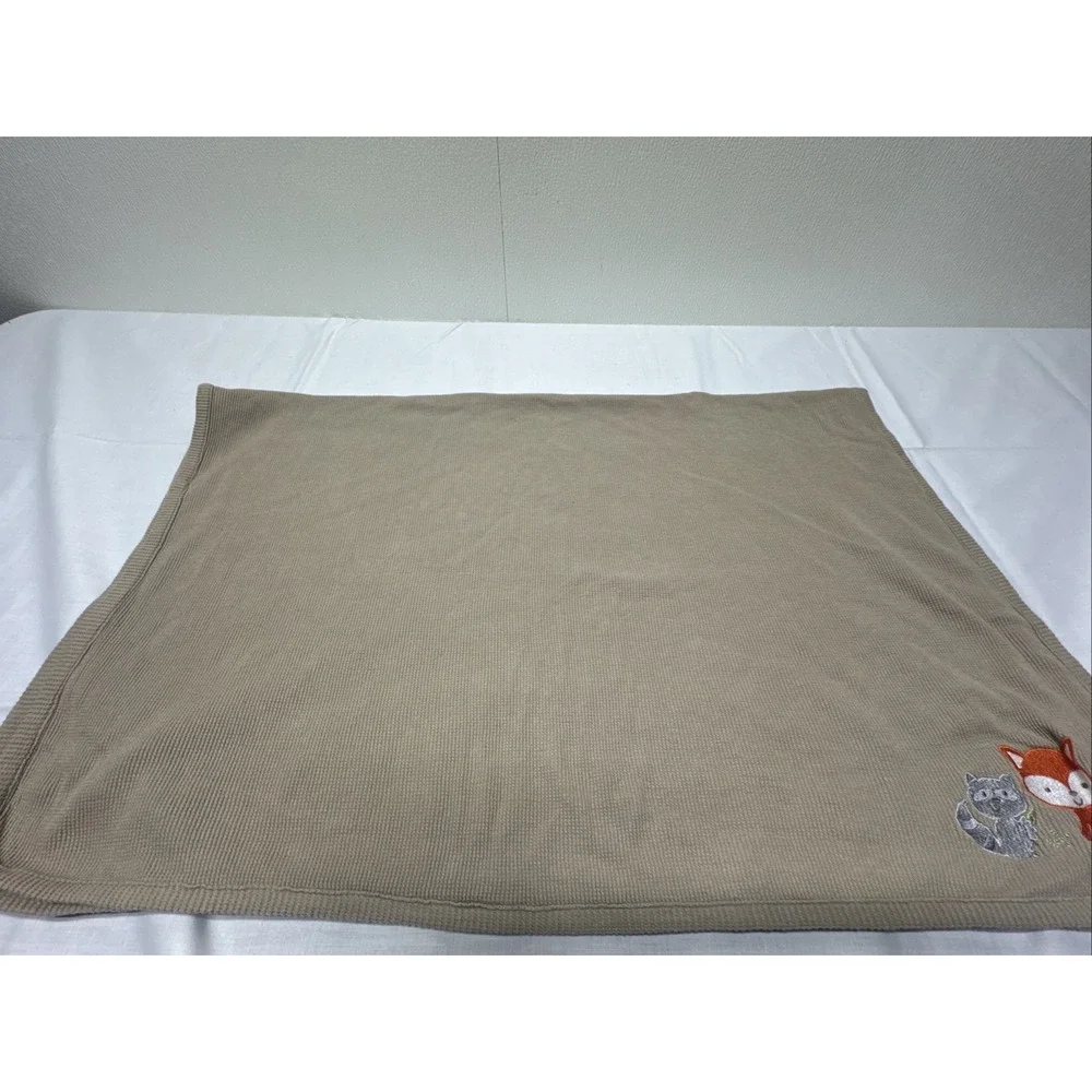 Koala Baby Brown Fox Raccoon Thermal Blanket Waffle Weave Forest Lovey 30